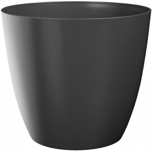 PLASTKON Dekoratívní kvetináč Ella 25 cm lesklá antracit