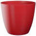 PLASTKON Dekoratívní kvetináč Ella matný 15 cm lesklá červená