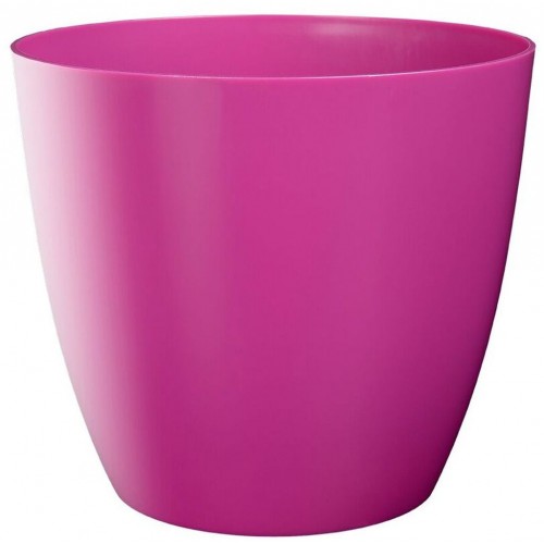 PLASTKON Dekoratívní kvetináč Ella 21 cm lesklá fuksie