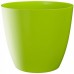 PLASTKON Dekoratívní kvetináč Ella 25 cm lesklá hráškovo zelená