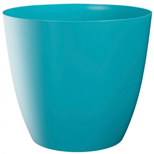 PLASTKON Dekoratívní kvetináč Ella matný 15 cm lesklá tyrkys