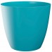PLASTKON Dekoratívní kvetináč Ella matný 15 cm lesklá tyrkys