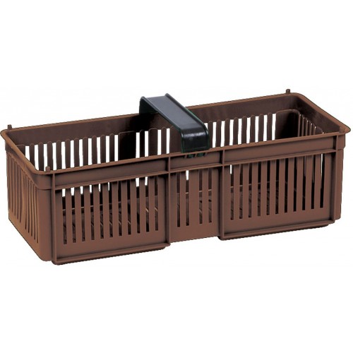 PLASTKON Prepravka na drobné plody Fruit crate hnedá