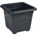 PLASTKON Hranatý květináč Quattro 40x40 cm antracit