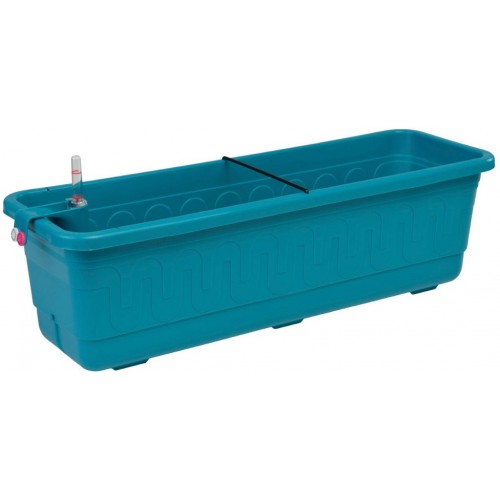 PLASTKON Samozavlažovací truhlík Smart Systém Fantazie 40 cm tyrkys
