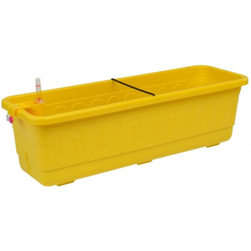 PLASTKON Samozavlažovací truhlík Smart Systém Fantazie 80 cm žltá