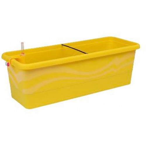PLASTKON Samozavlažovací truhlík Smart Systém Gardenie 100 cm žltá