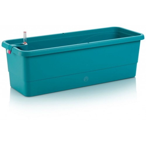 PLASTKON Samozavlažovací truhlík Smart Systém Gardenie 100 cm tyrkys