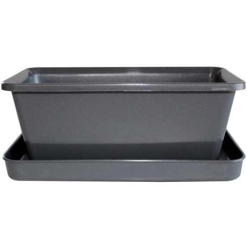 PLASTKON Truhlík Small window box s miskou 20 cm antracit