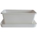 PLASTKON Truhlík Small window box s miskou 20 cm biela