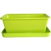 PLASTKON Truhlík Small window box s miskou 20 cm hráškovo zelená