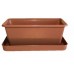 PLASTKON Truhlík Small window box s miskou 20 cm terakota