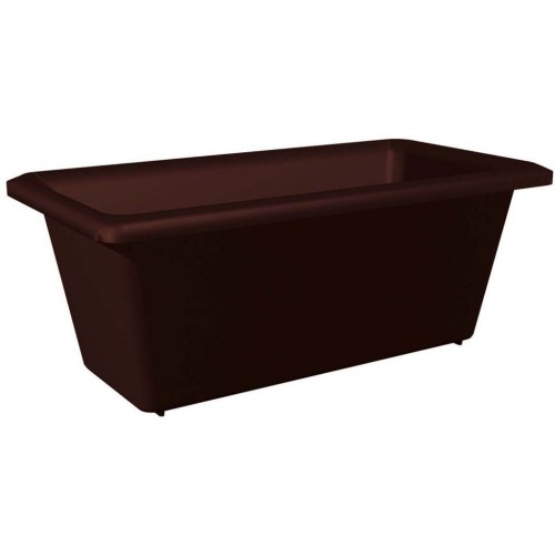 PLASTKON Truhlík Small window box s miskou 20 cm hnedá