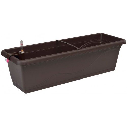 PLASTKON Samozavlažovací truhlík Smart Systém Extra Line 50 cm hnedá