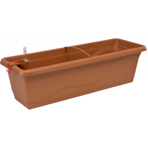 PLASTKON Samozavlažovací truhlík Smart Systém Extra Line 50 cm terakota PLASTKON Samozavlažovací truhlík Smart Systém Extra Line 50 cm terakota