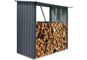 Riwall PRO RMWS 3x7 Anthracite - prístrešok na drevo 2 x 1,5 m s pultovou strechou WS-B1-A