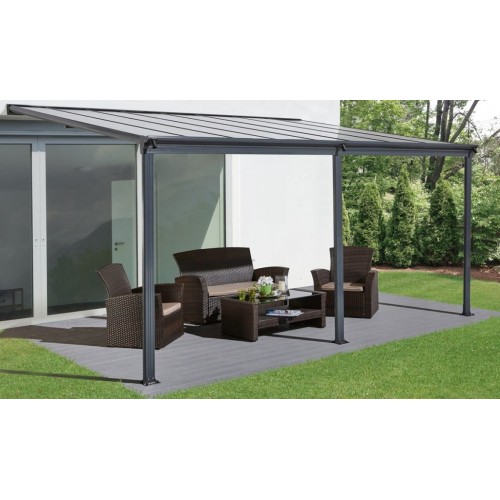 Riwall PRO RMPP 16 x 10 Anthracite – hliníková pergola (5 x 3 m) BW8-V2