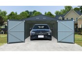 Riwall PRO RMCG 20x13 kovová garáž 3,8 x 6 m so sedlovou strechou Antracit CG-K2013