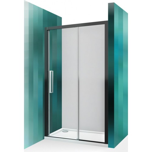 ROLTECHNIK Sprchové dvere posuvné ECD2P/1200 čierny elox/transparent 565-120000P-05-02