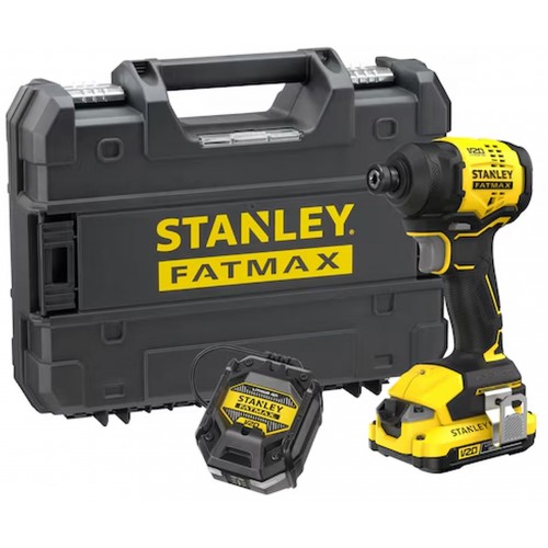 Stanley SFMCF811D1T FatMax V20 Bezuhlíkový aku rázový uťahovač 1/4" (18V/1x2,0Ah), kufor Stanley SFMCF811D1T FatMax V20 Bezuhlíkový aku rázový uťahovač 1/4" (18V/1x2,0Ah), kufor