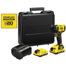 Stanley SFMCF820D2K FatMax V20 Aku rázový uťahovák 1/4" (18V/2x2,0Ah), kufor