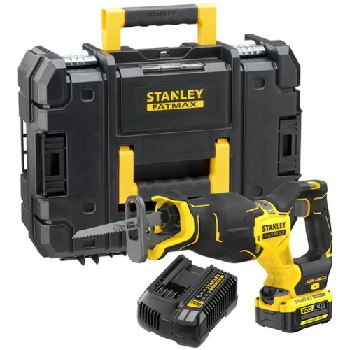 Stanley SFMCS311M1T FatMax V20 Bezuhlíková aku mečová píla (18V/1x4,0Ah), kufor Stanley SFMCS311M1T FatMax V20 Bezuhlíková aku mečová píla (18V/1x4,0Ah), kufor