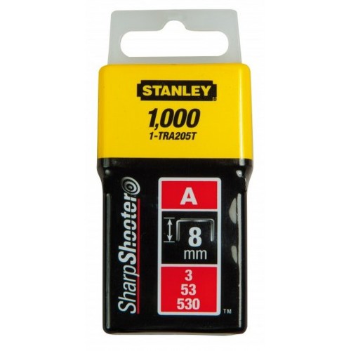 Stanley 1-TRA209T Spony štandardné typ A 5/53/530 - 14mm/9/16", 1000ks