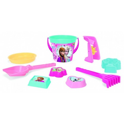 Set na piesok plast 9ks Ľadové kráľovstvo / Frozen Wader v sieťke