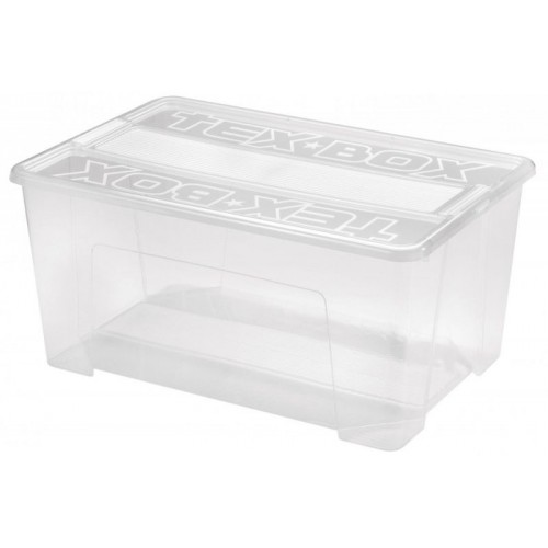 HEIDRUN TEXBOX Box úložný 57 x 38 x 27,2cm, transparentný 7209