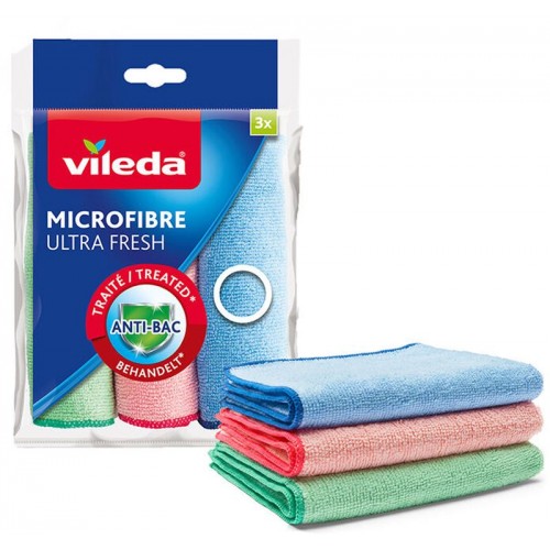 VILEDA Ultra Fresh mikrohadřík 2 + 1 ks 162660 VILEDA Ultra Fresh mikrohadřík 2 + 1 ks 162660