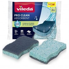 VILEDA Pro Clean viskózna hubka 2 ks pre efektívne čistenie kuchyne 179700