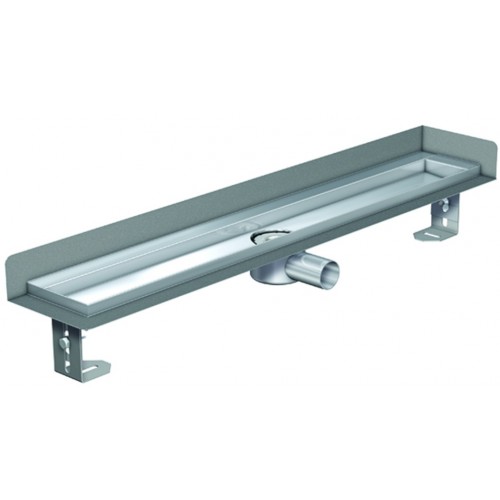 ACO ShowerDrain E žľab 1200 mm, bez roštu, bočný odtok nízky 9010.55.82