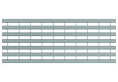 ACO Drainlock V/X100 - B125, rošt s pozdĺžnymi U-profily 1,0 m, pozink. oceľ 132555