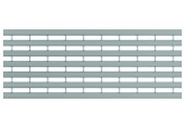 ACO Drainlock V/X100 - B125, rošt s pozdĺžnymi U-profily 1,0 m, pozink. oceľ 132555