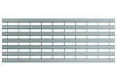 ACO Drainlock V/X100 - B125, rošt s pozdĺžnymi U-profily 1,0 m, nerez 132556