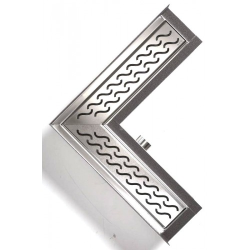 ACO ShowerDrain E dizajnový rošt rohový, Hawaii 9010.56.20