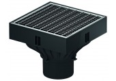 ACO Self XtraPoint dvorná vpust 25 x 25 x 20,5 cm s pozinkovaným roštom, B125 319433