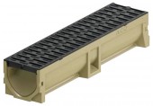 ACO Euroline 2.0 Žľab 0,5 m, H=10,4 cm, plastový rošt s Microgrip 416326