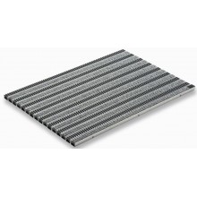 ACO Self Vario 2.0 Rips rohož 60 x 60 cm, plsť - sv.sivá + kazetová kefa, AL 3008314