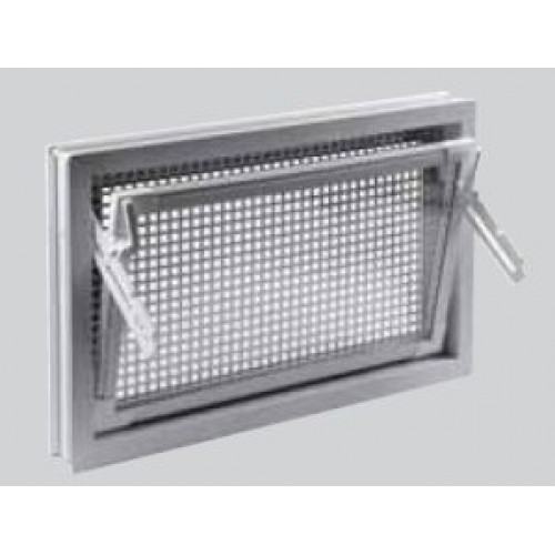 ACO Markant viacúčelové plastové okno s mriežkou proti hlodavcom 80 x 50 cm biele F2005