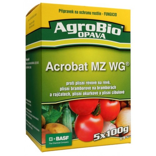 AgroBio ACROBAT MZ WG proti plesni, 5x100 g 003204 AgroBio ACROBAT MZ WG proti plesni, 5x100 g 003204
