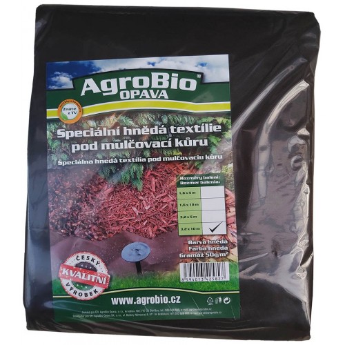 AgroBio netkaná textília 50 g/m2 3,2x10 m, hnedá