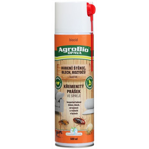 AgroBio KP bioATAK Křemenitý prášok na ničenie ploštíc, bĺch, mravcov, roztočov 500g 00216 AgroBio KP bioATAK Křemenitý prášok na ničenie ploštíc, bĺch, mravcov, roztočov 500g 00216