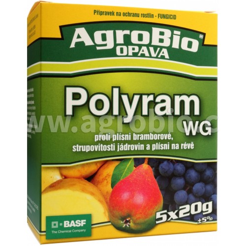 AGROBIO POLYRAM WG proti plesni zemiakovej, 5x20 g 003091