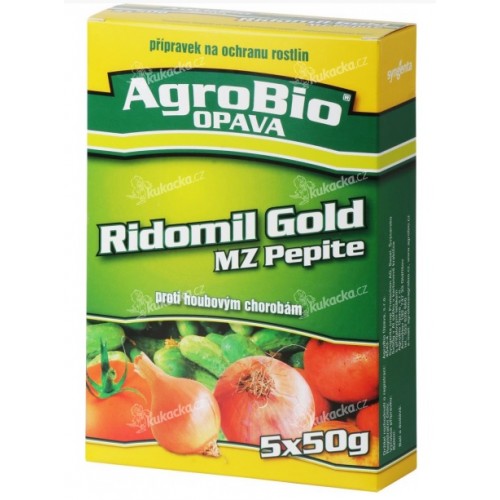 AgroBio RIDOMIL GOLD MZ Pepite proti hubovým chorobám, 5x50 g 003142