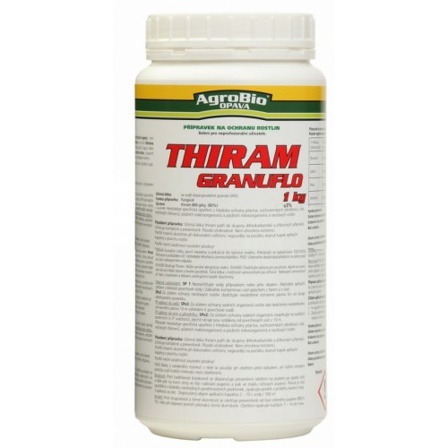 AgroBio THIRAM GRANUFLO 1 kg Fungicíd k ochrane broskýň, jabloní, jahôd 003243