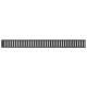 ALCAPLAST Rošt pre líniový podlahový žľab 750mm, čierna-mat PURE-750BLACK