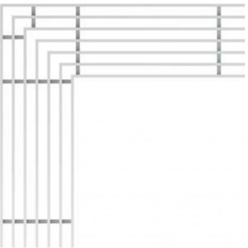ALCAPLAST Rošt pre drenážný žľab rohový 75 mm, nerez ADZ-R304R