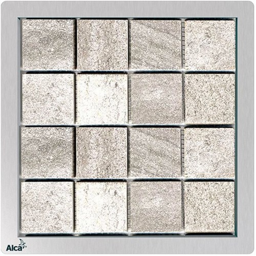 ALCAPLAST Mriežka pre nerezové vpusty 92 × 92 mm pre vloženie dlažby MPV016 ALCAPLAST Mriežka pre nerezové vpusty 92 × 92 mm pre vloženie dlažby MPV016