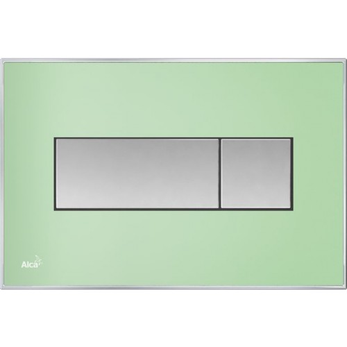 ALCAPLAST Ovládacie tlačidlo splachovacie - vkladané M1372 (zelená)